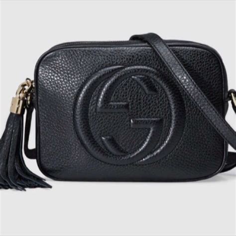 gucci leather disco bag fake|gucci black handbags leather.